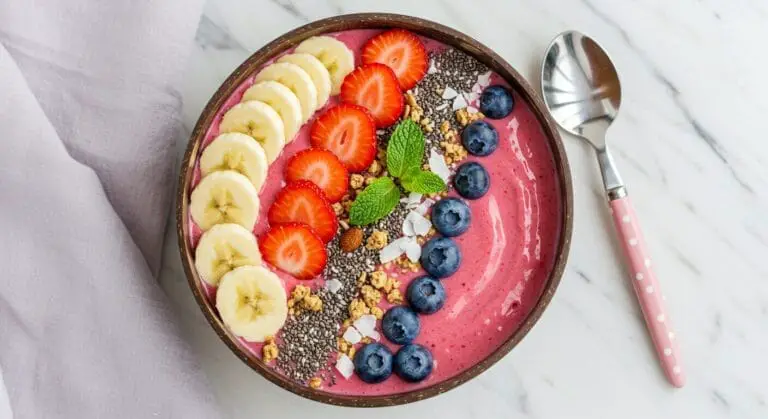Hero Shot - Strawberry Banana Smoothie Bowl