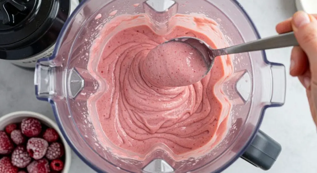 Strawberry Banana Smoothie Blending