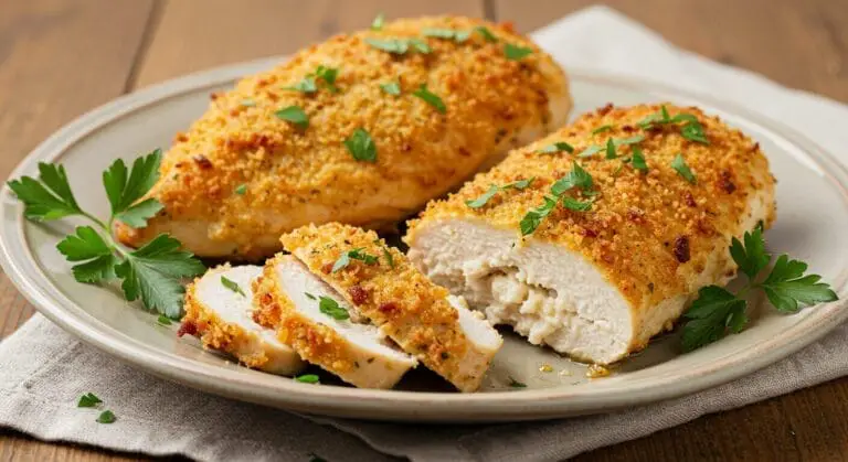 Baked Garlic Parmesan Chicken Recipe hero shot