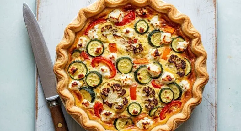 The Ultimate Roasted Summer Vegetable and Feta Quiche Recipe: A Colorful Delight!