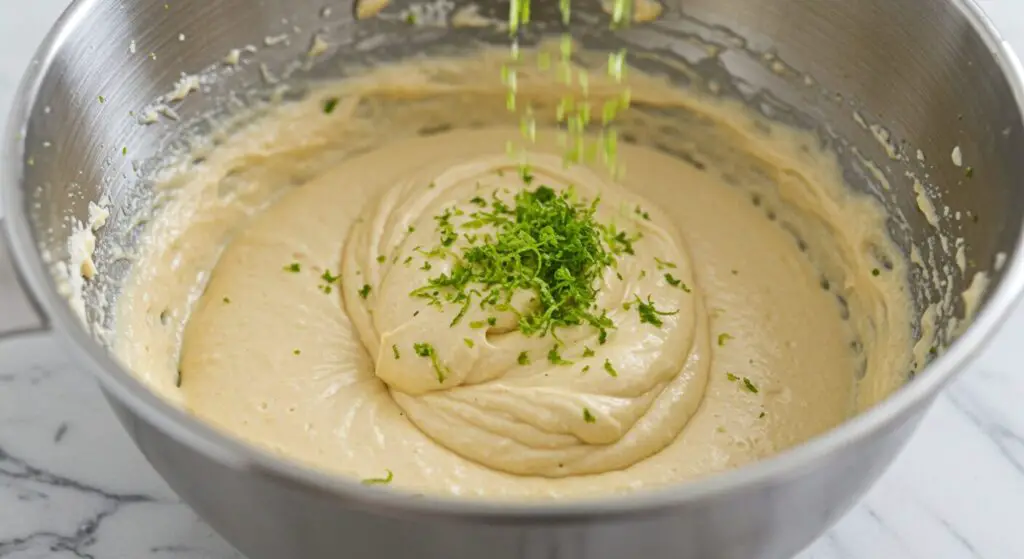 Freshly baked, light golden lime-infused cupcakes cooling on a wire rack, ready for the tequila-lime frosting for the Margarita Cupcakes recipe