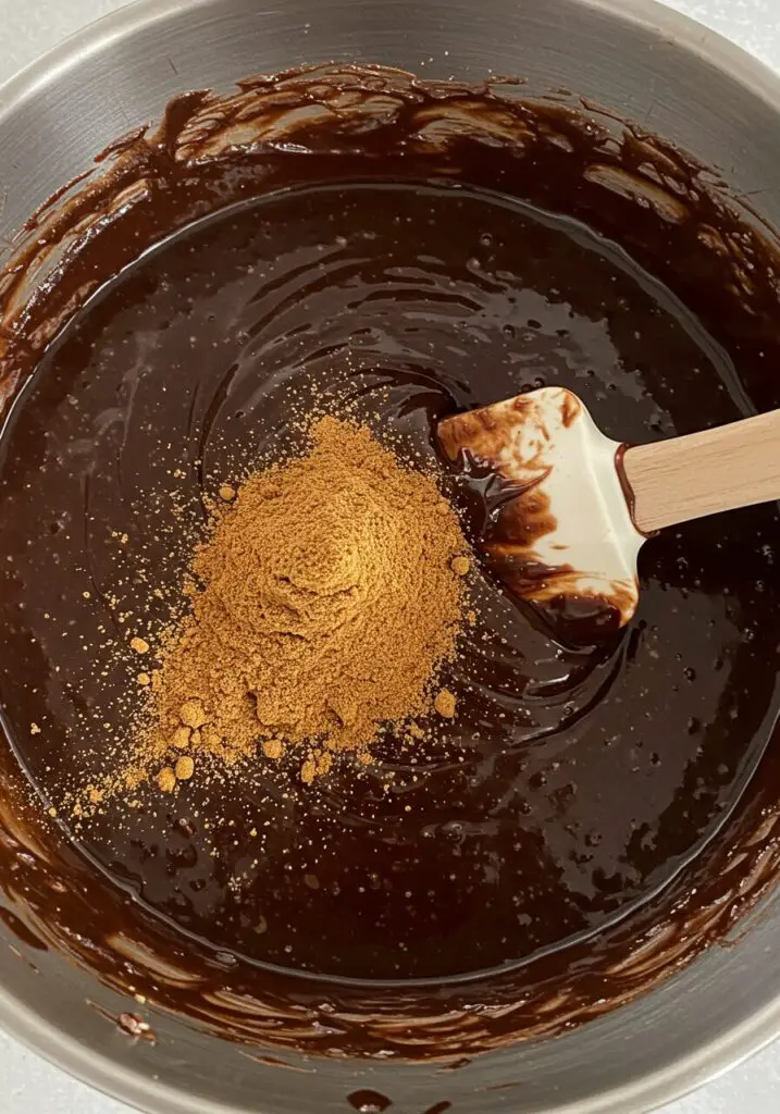 Five-spice flourless chocolate cake