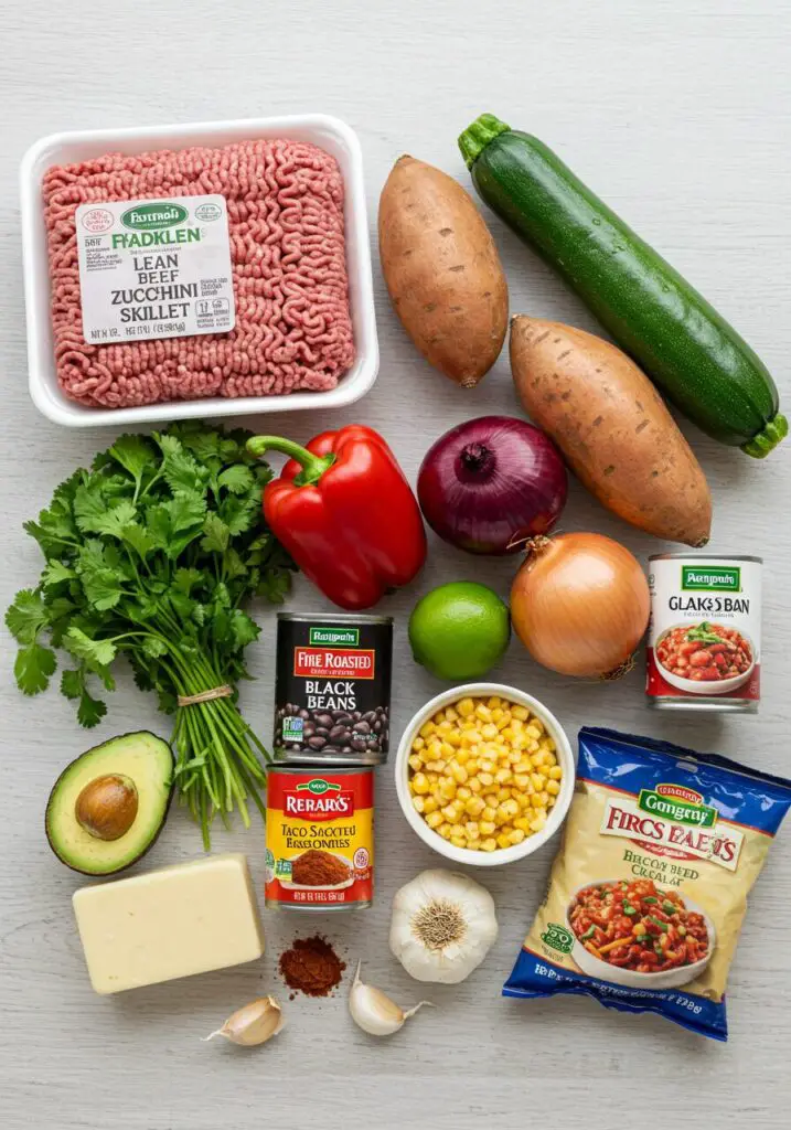 Ground Beef and Zucchini Skillet