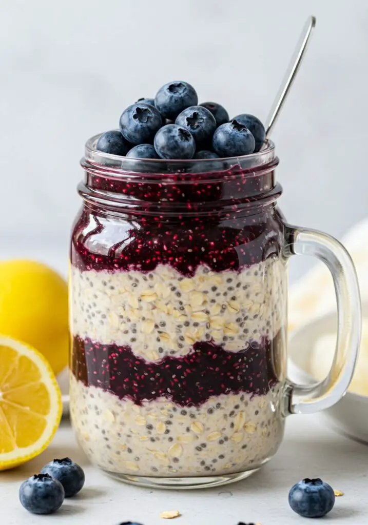 Lemon Blueberry Overnight Oats