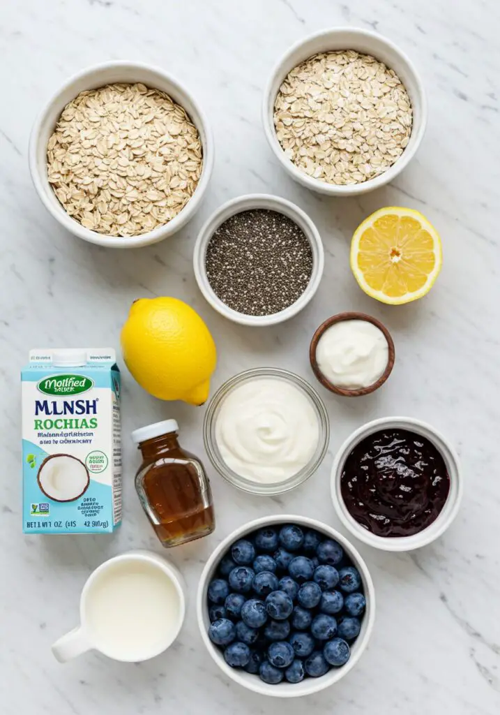 Lemon Blueberry Overnight Oats