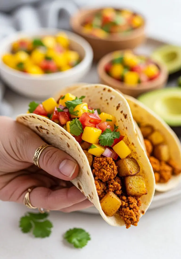 Vegan Chorizo Breakfast Tacos