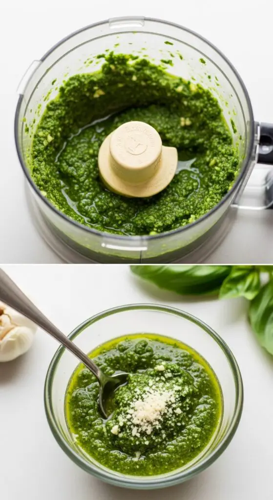Pesto Mini Meatball Soup recipe