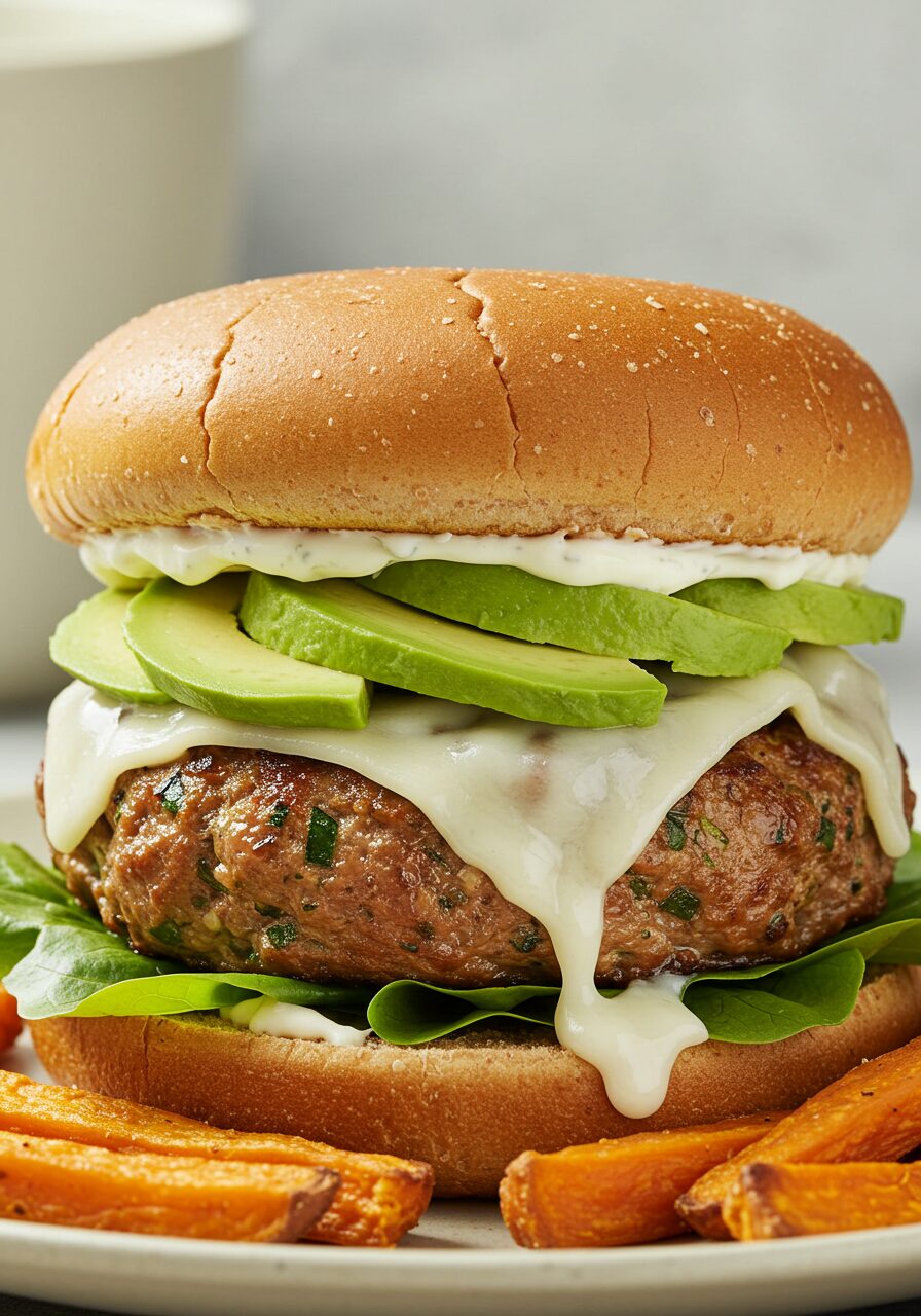 Juicy Turkey Burgers with Zucchini