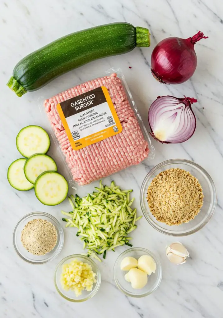 Juicy Turkey Burgers with Zucchini