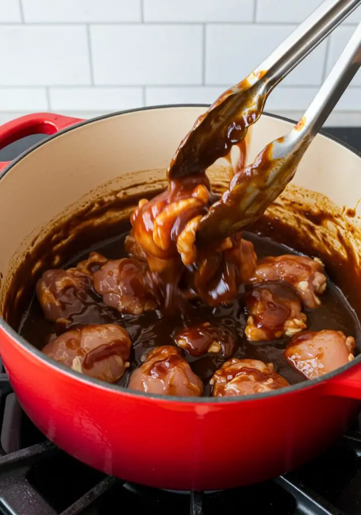 Stovetop Barbecue Pulled Chicken