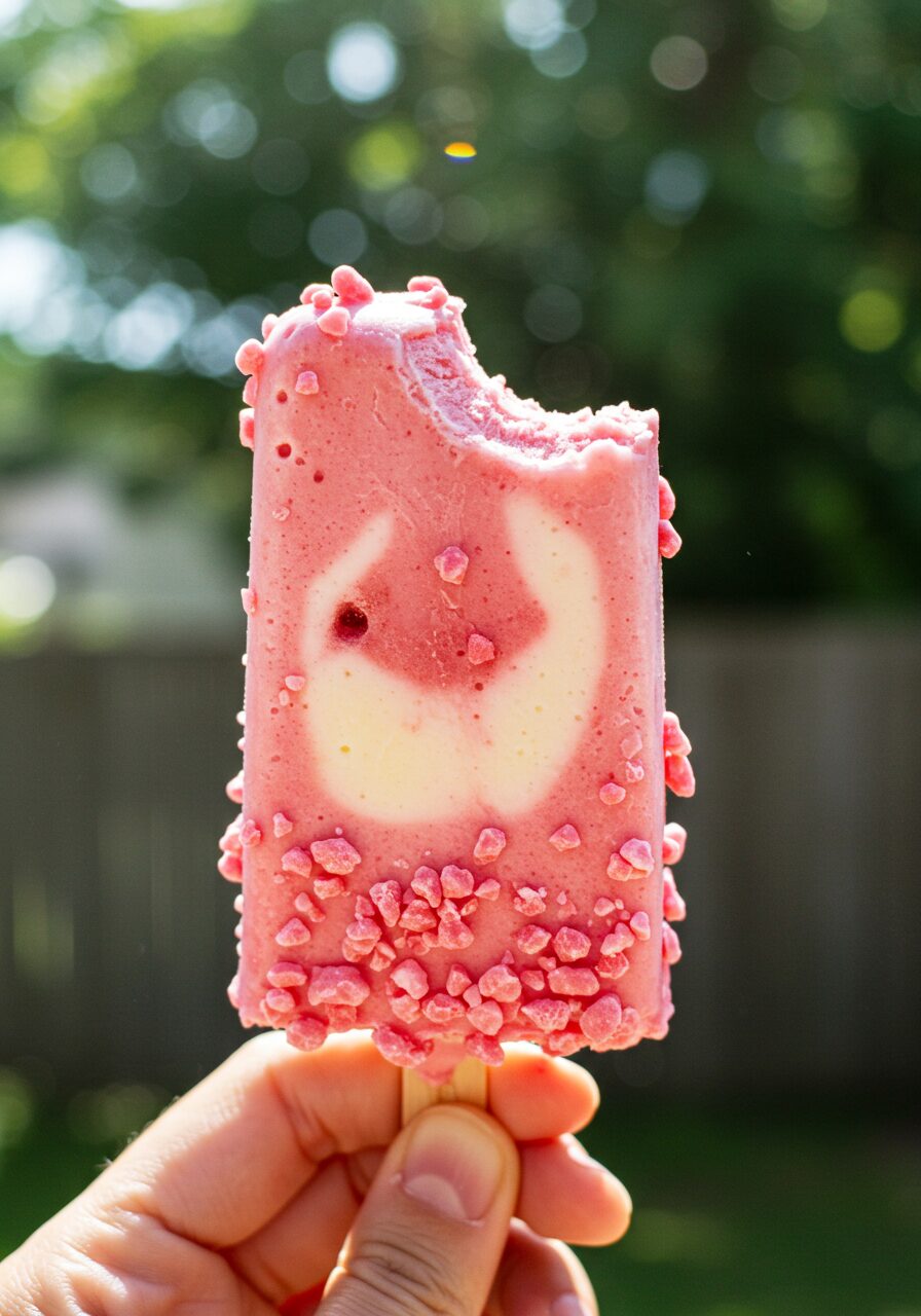 Strawberry Shortcake Ice Cream Bars