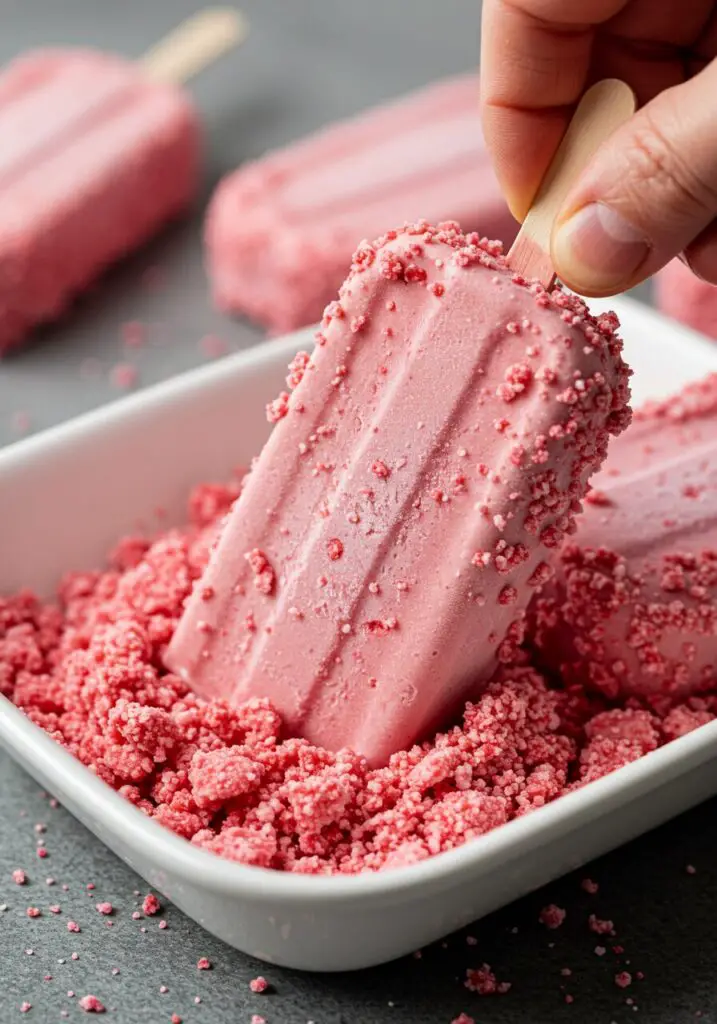 Strawberry Shortcake Ice Cream Bars