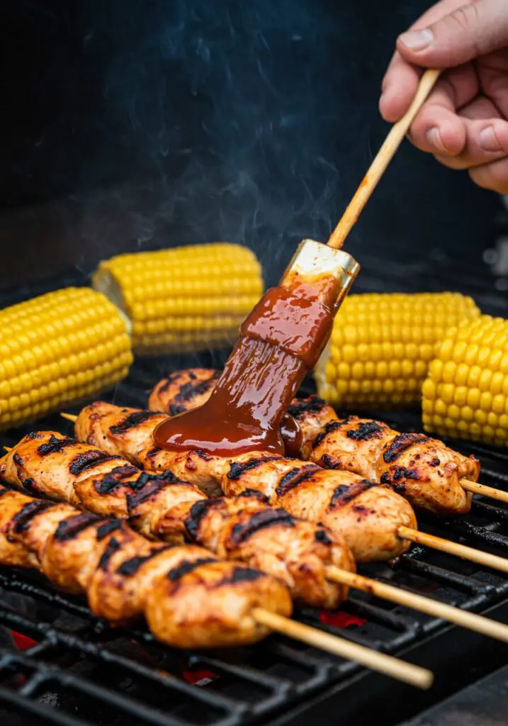 BBQ Chicken Skewer Salad
