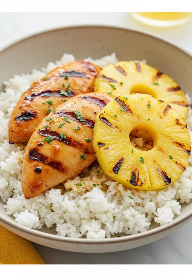 Hawaiian Chicken with Coconut Rice