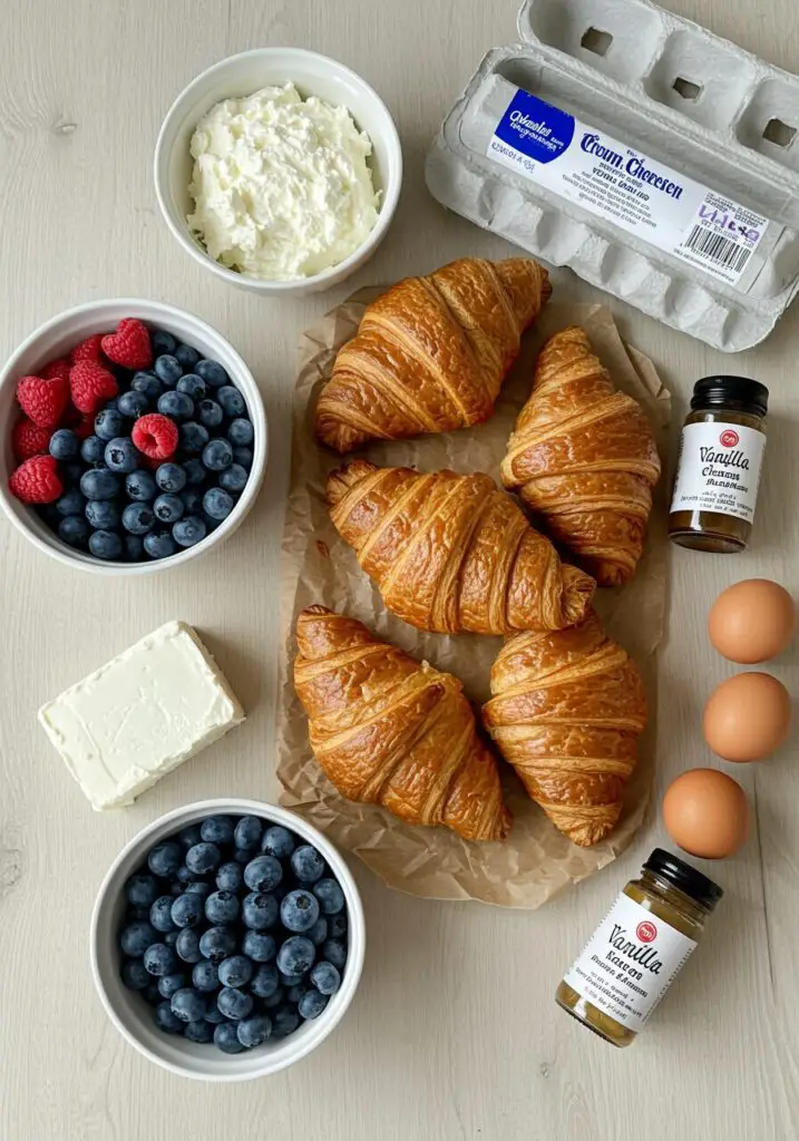 Sweet Croissant Breakfast Casserole