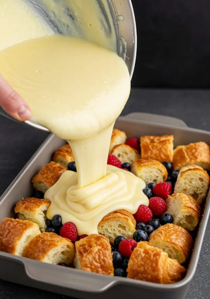Sweet Croissant Breakfast Casserole