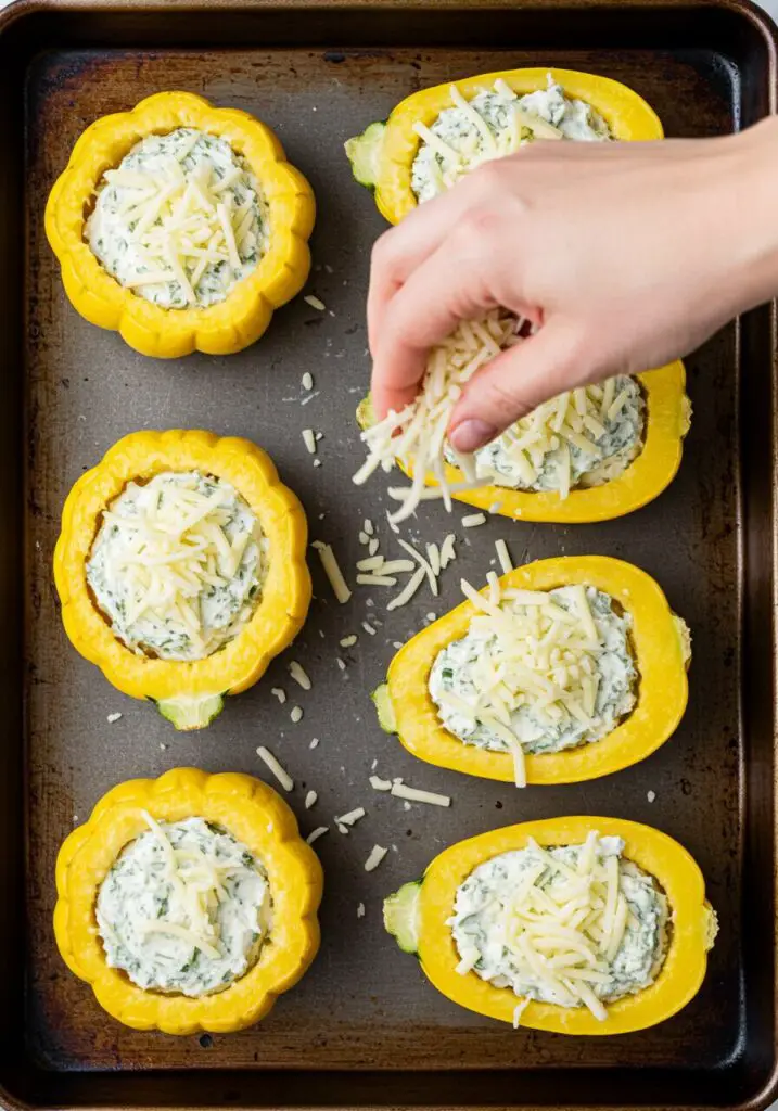Stuffed Patty pan Squash