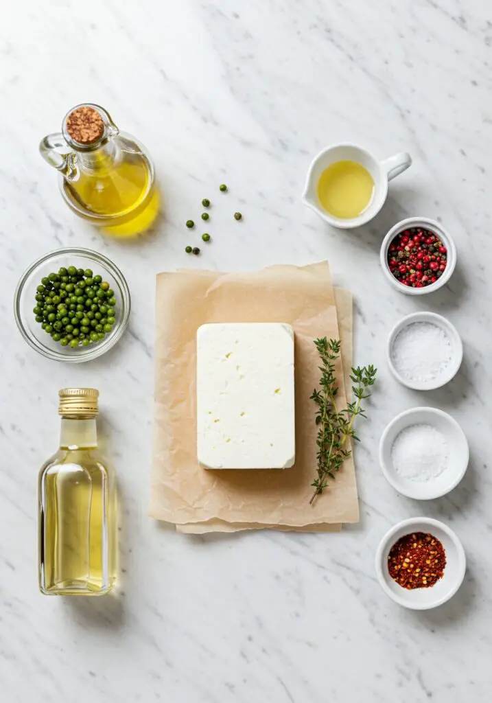 Green Peppercorn Marinated Feta