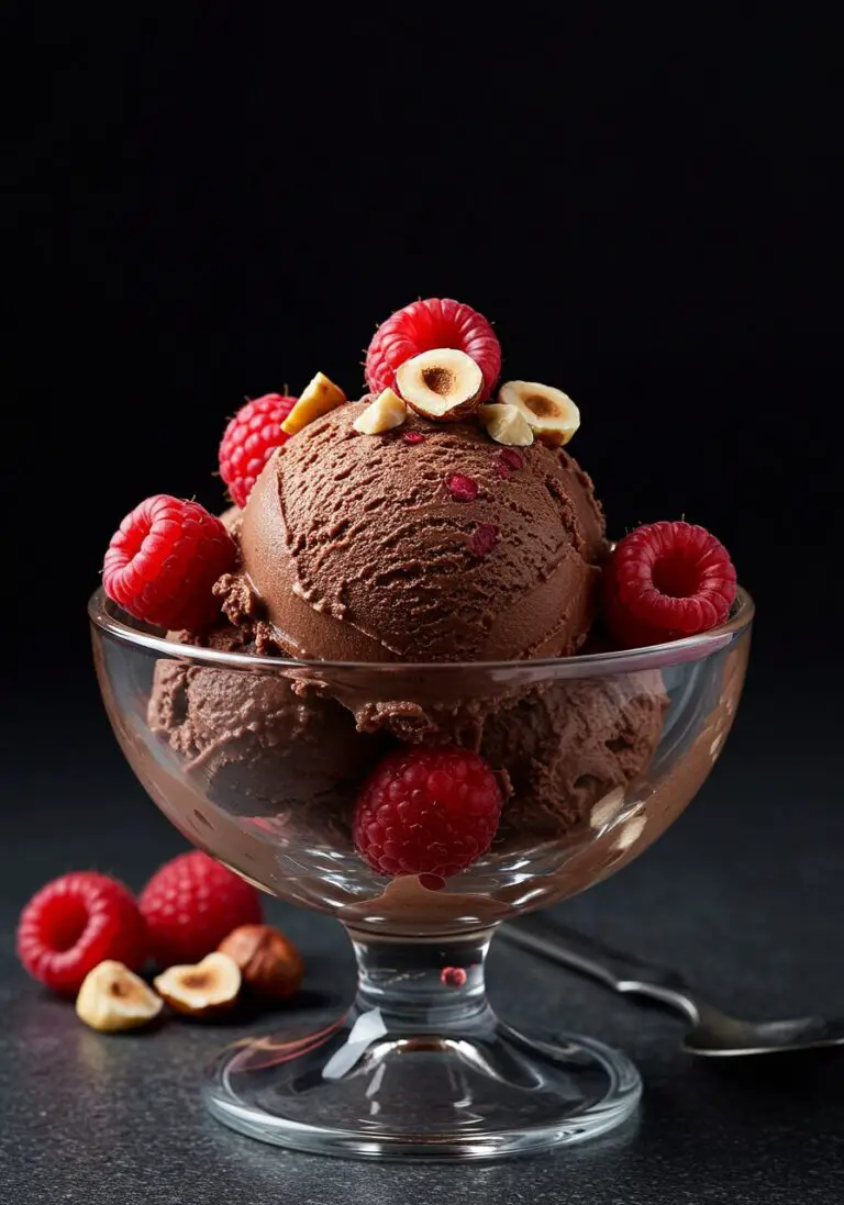 Raspberry and Chocolate Ice Cream