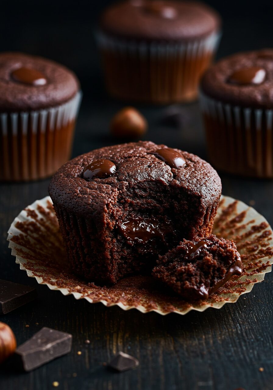 Chocolate Hazelnut Muffins
