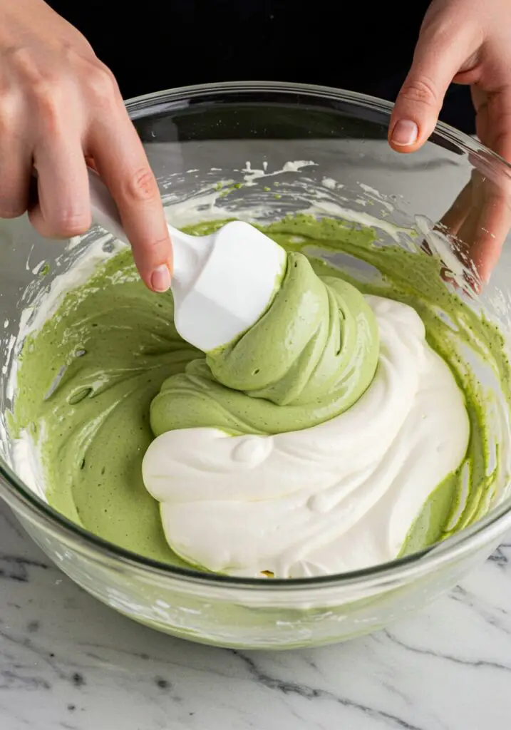 gluten-free Matcha White Chocolate Mousse Cake