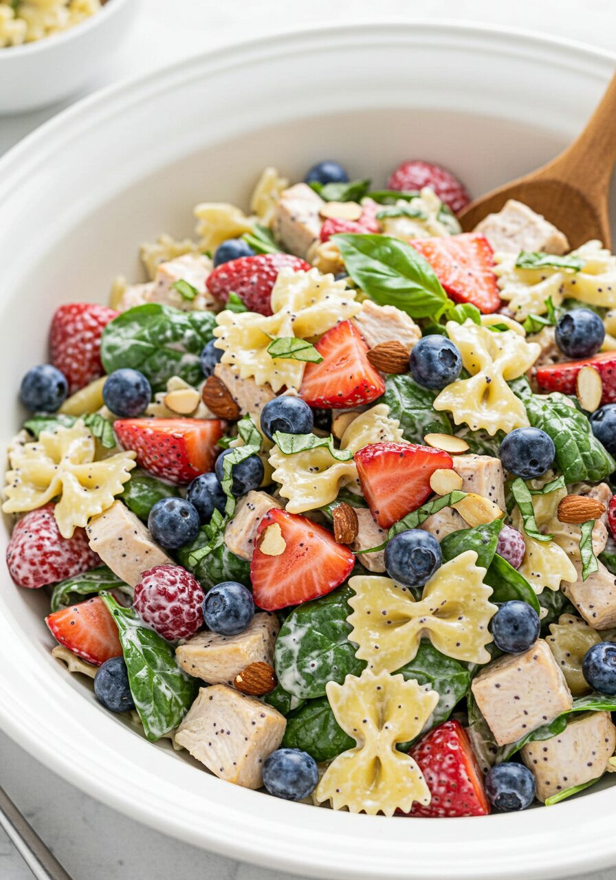 Summer Berry Pasta Salad