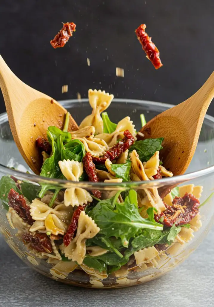 Summer Pasta Salad with Baby Greens