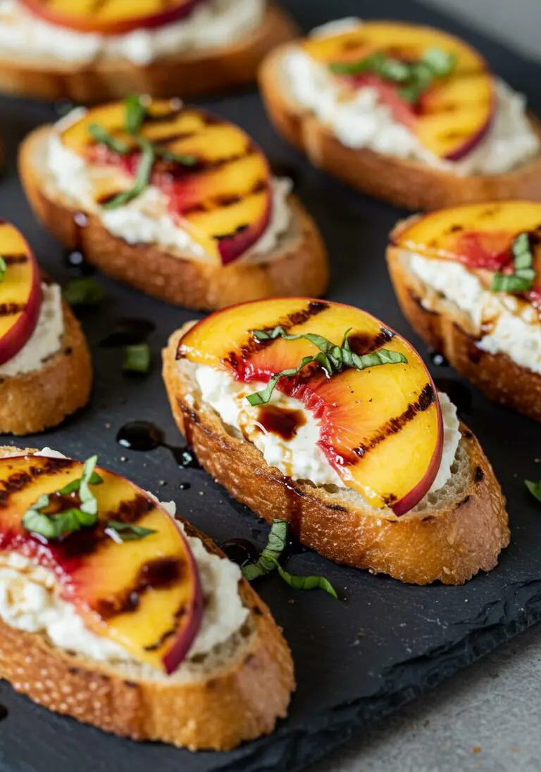 Grilled Nectarine Crostini