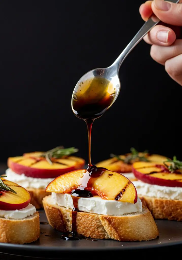 Grilled Nectarine Crostini