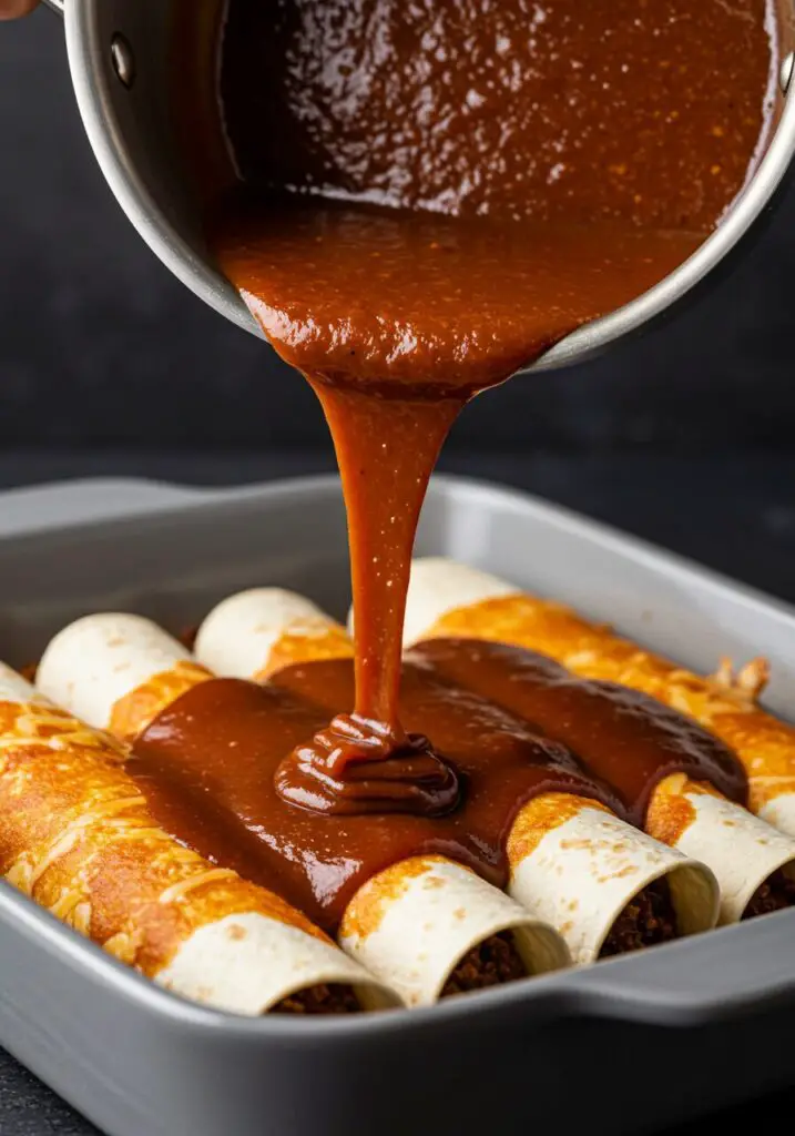 Garlic Beef Enchiladas