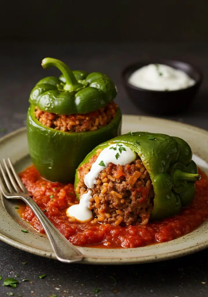 Old-Fashioned Stuffed Bell Peppers