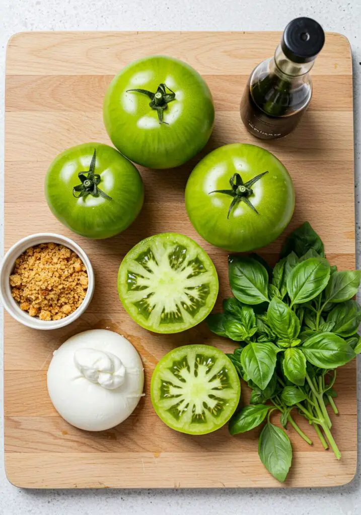 Fried Green Tomato Caprese