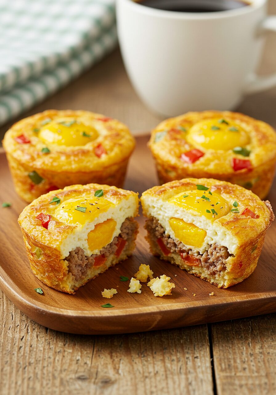 Sausage Hash Brown Egg Muffins