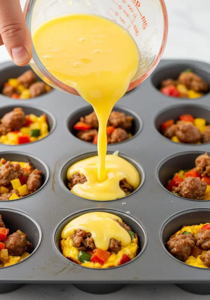 Sausage Hash Brown Egg Muffins