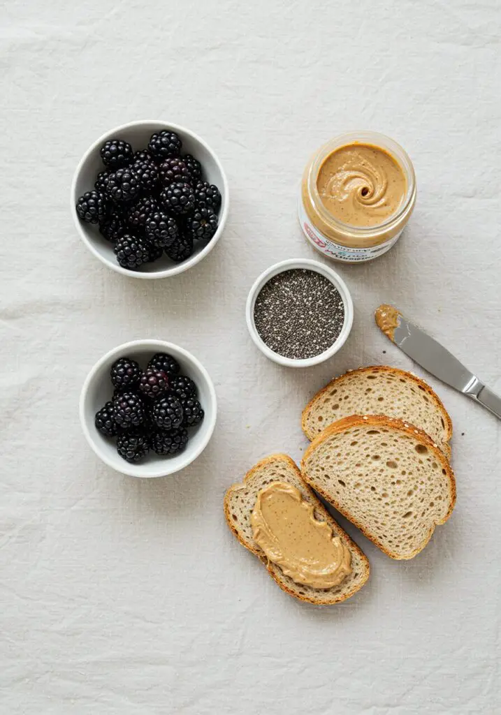 Blackberry Chia Seed Jam Sandwich