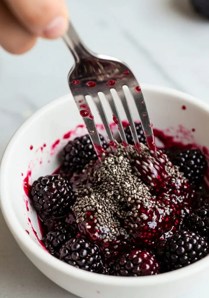 Blackberry Chia Seed Jam Sandwich