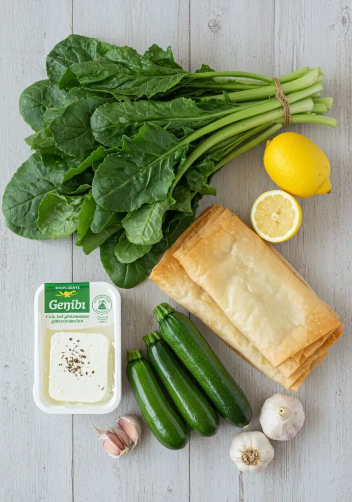 Green Vegetable and Feta Pie