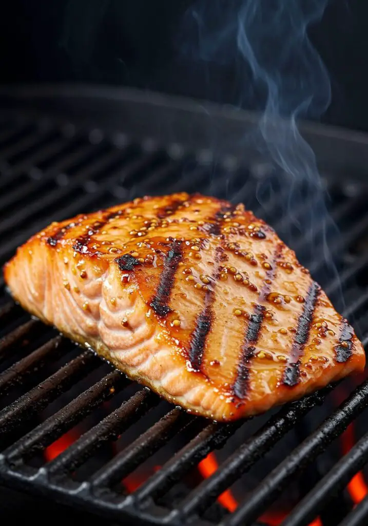Honey Mustard Salmon with Mango Quinoa