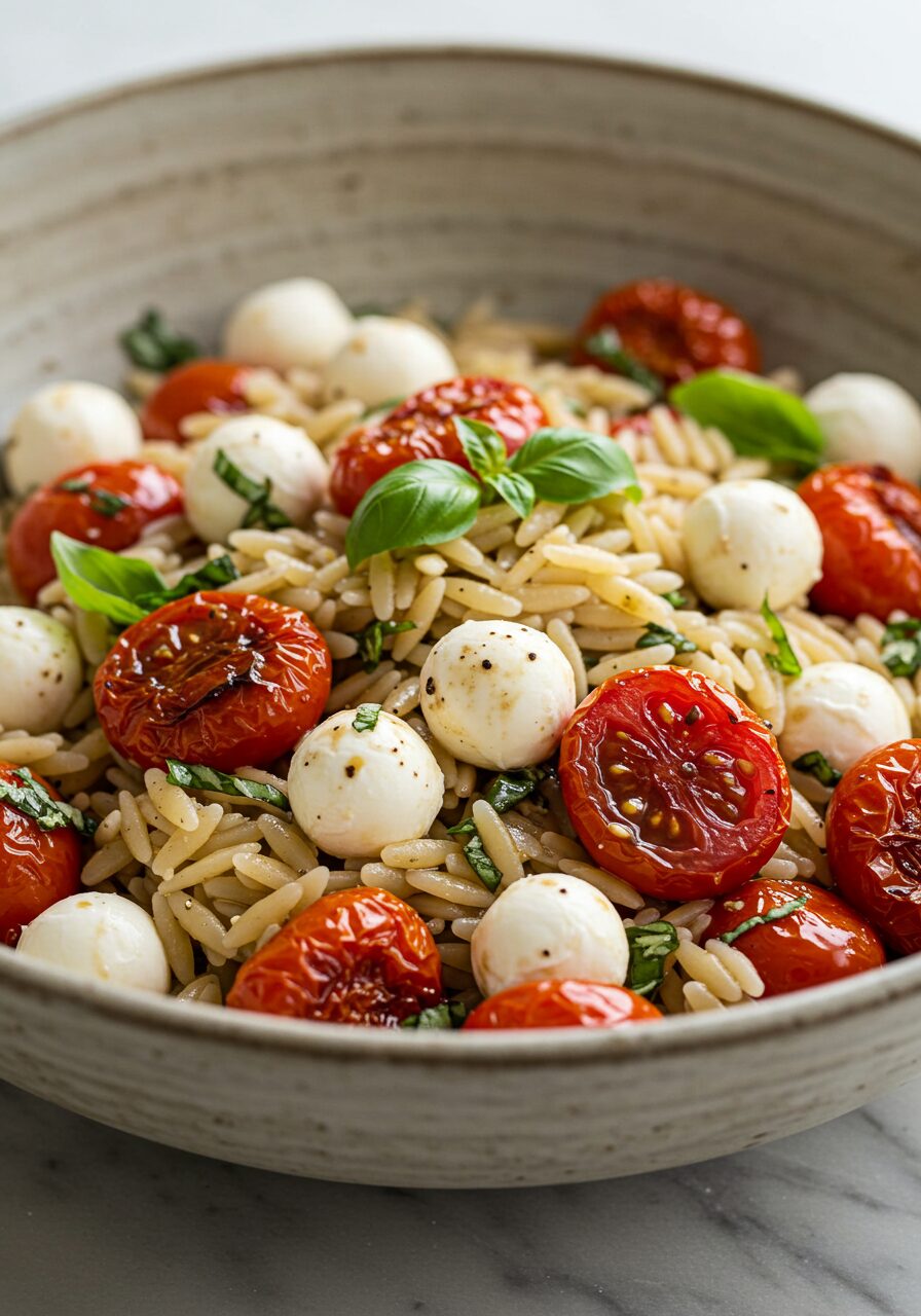 Caprese Orzo Pasta Salad
