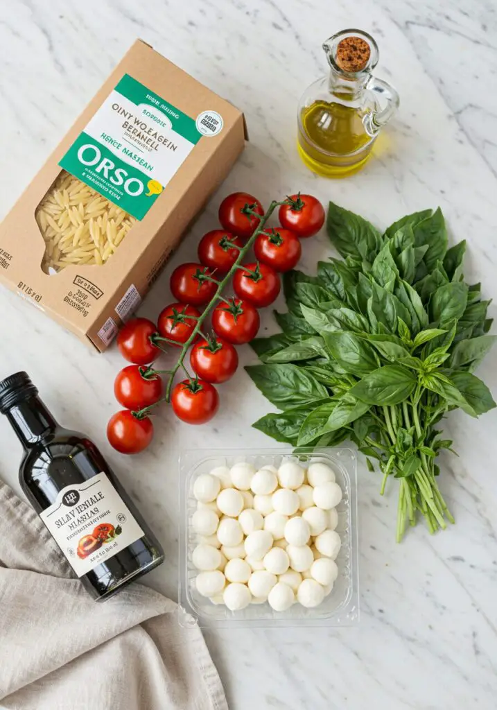 Caprese Orzo Pasta Salad