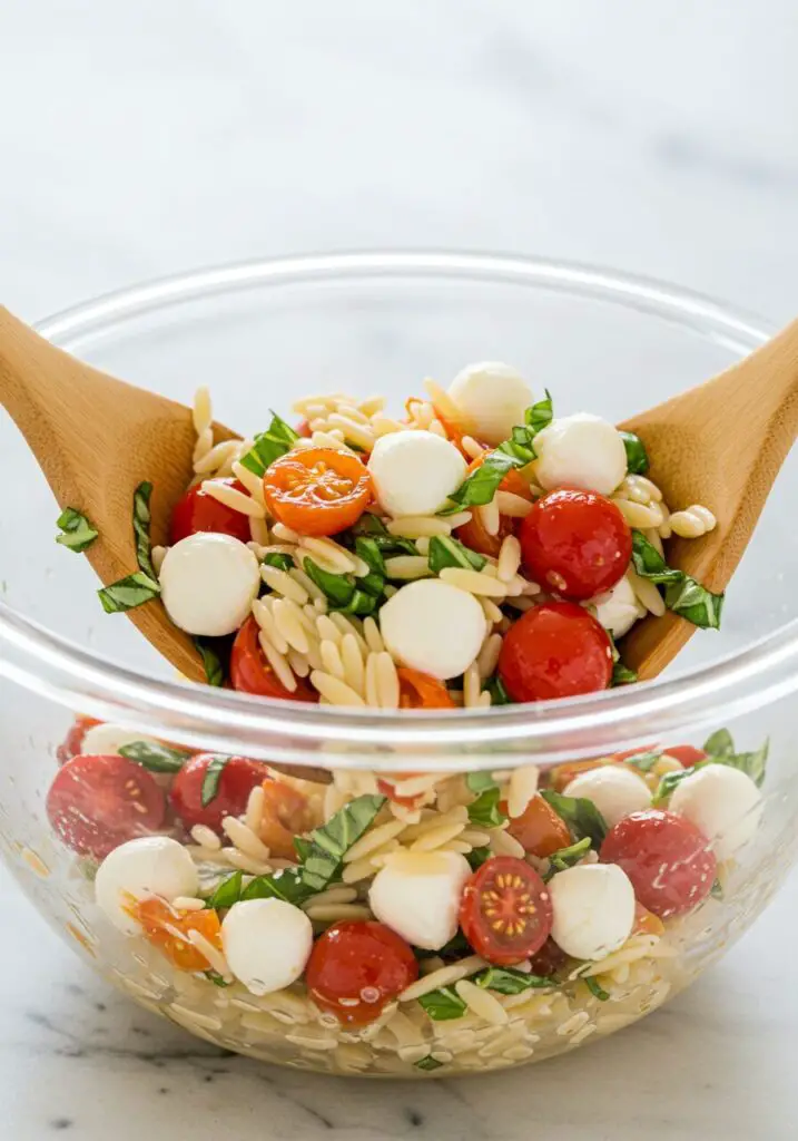 Caprese Orzo Pasta Salad