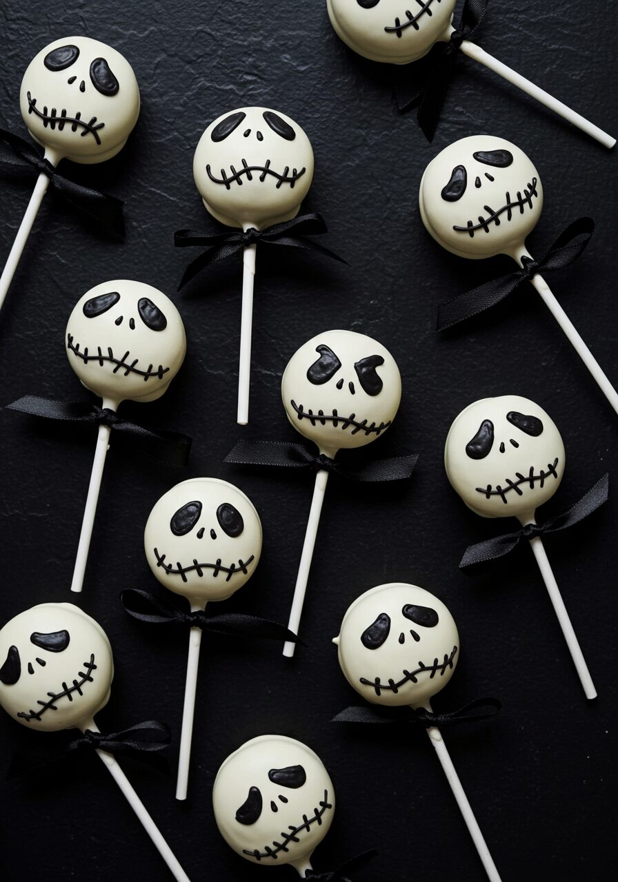 Jack Skellington Oreo Pops