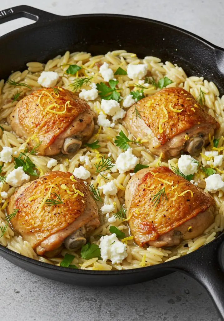 One-Pan Lemon Chicken & Orzo