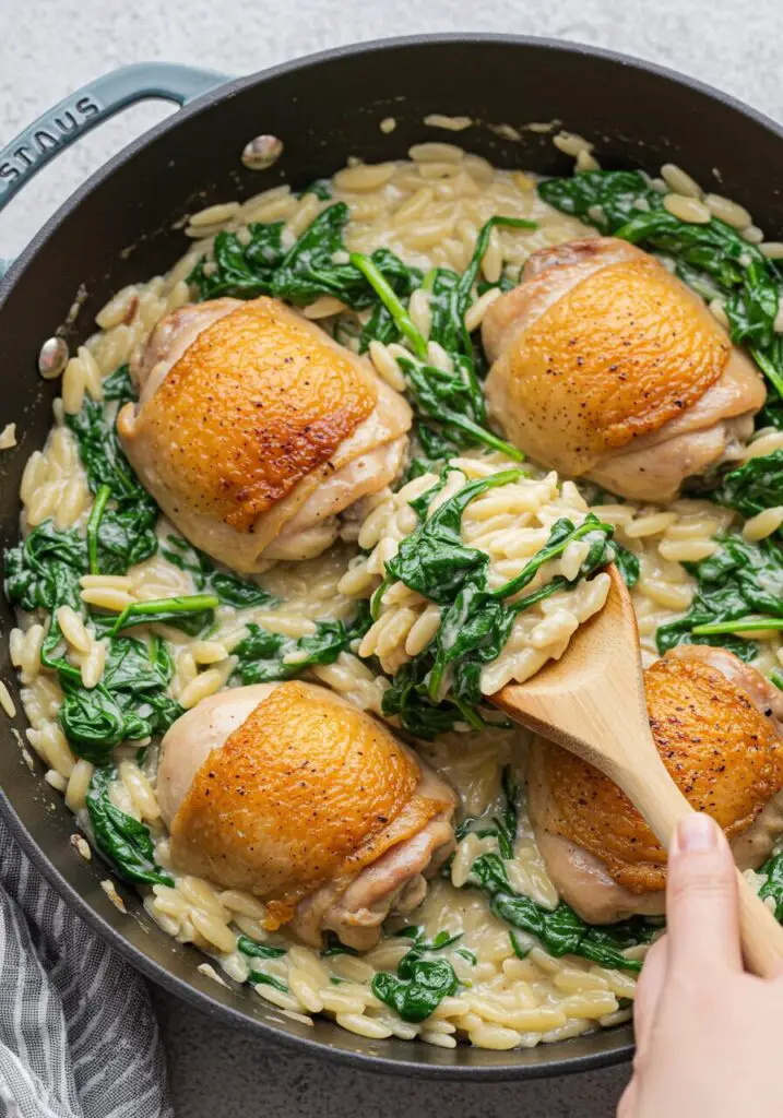 One-Pan Lemon Chicken & Orzo