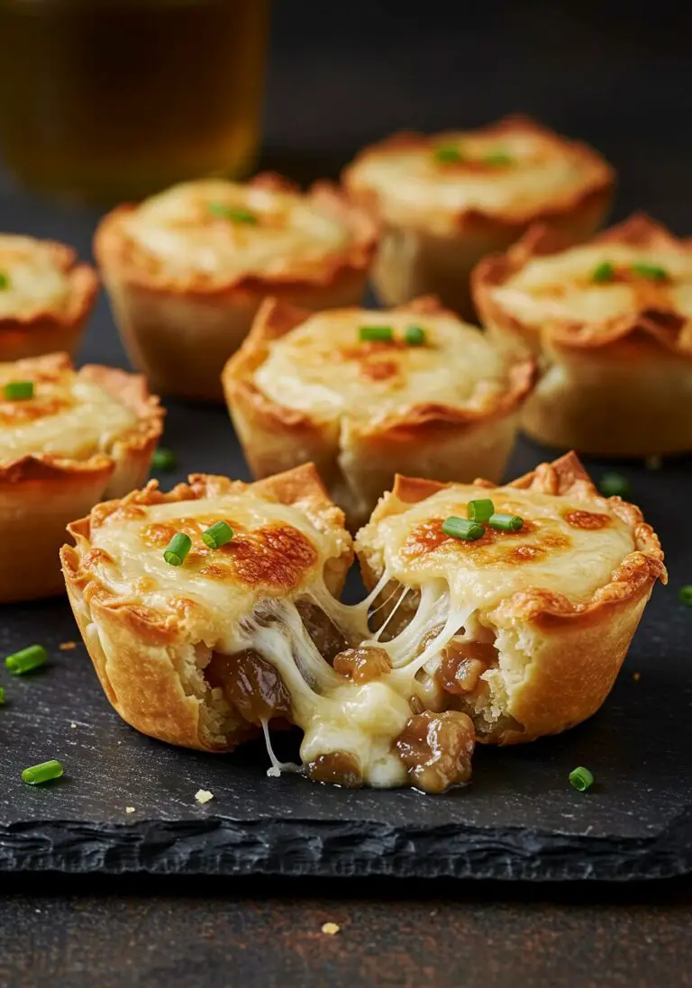 The Ultimate French Onion Dip Cups (The Perfect Party Bite!)