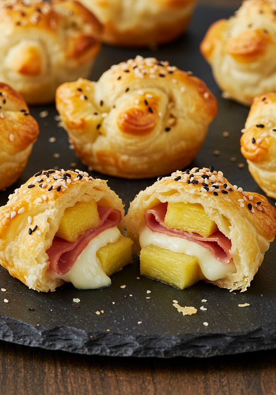 Air Fryer Brie and Pineapple Bites