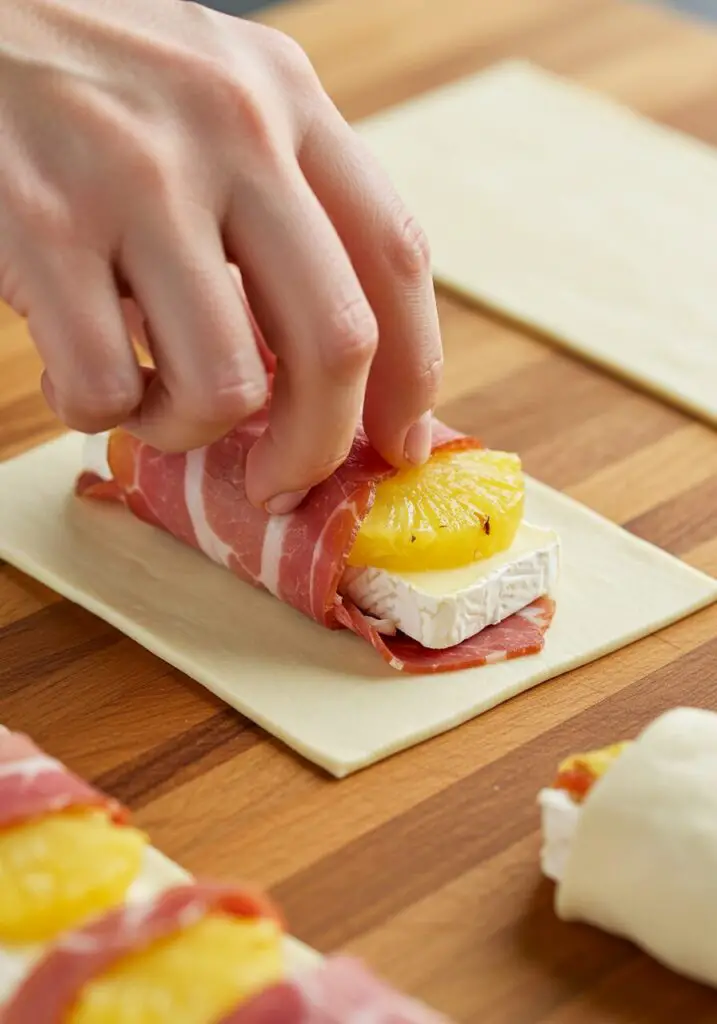 Air Fryer Brie and Pineapple Bites