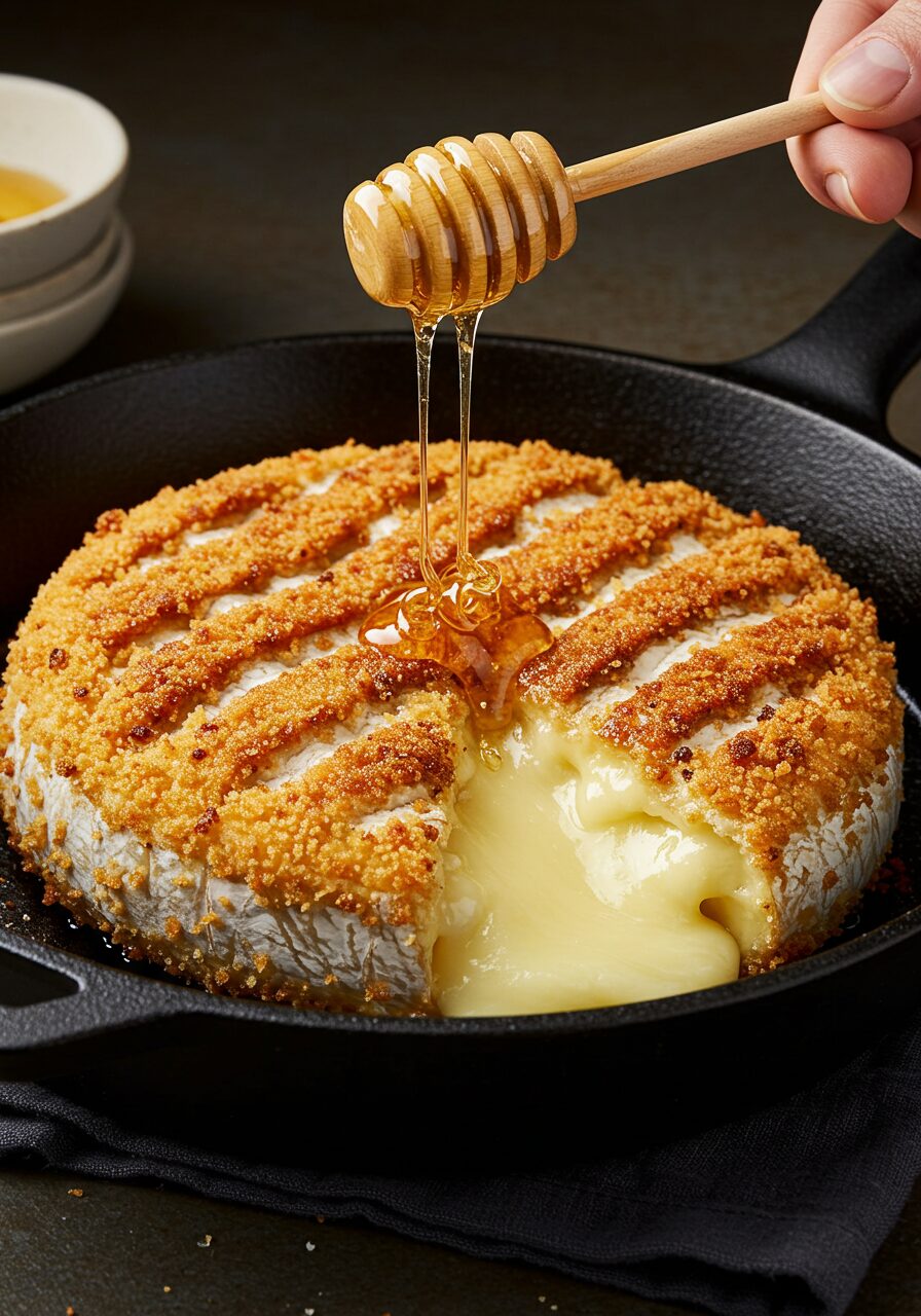 Crosshatched Baked Brie