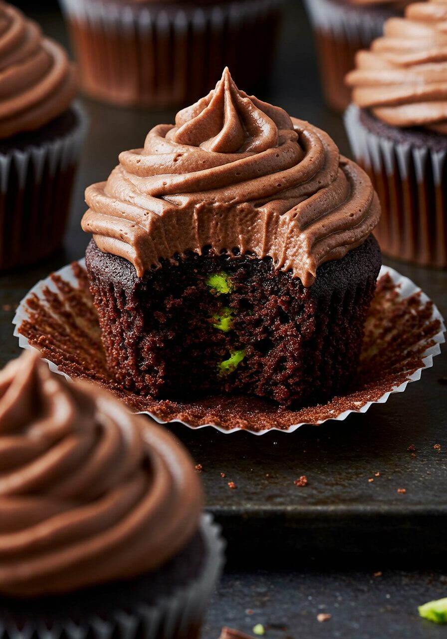 Chocolate Zucchini Cupcakes