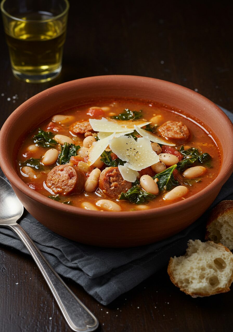 Sausage, White Bean, and Kale Soup